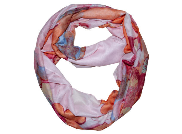 Tube blomstret 90x180 rosa 