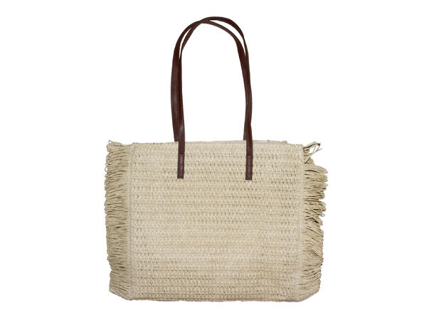 Veske "Summer" m/frynser offwhite SS26 