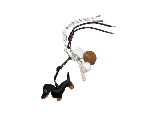 Veskepynt & Nøkkelring multi hund sort 