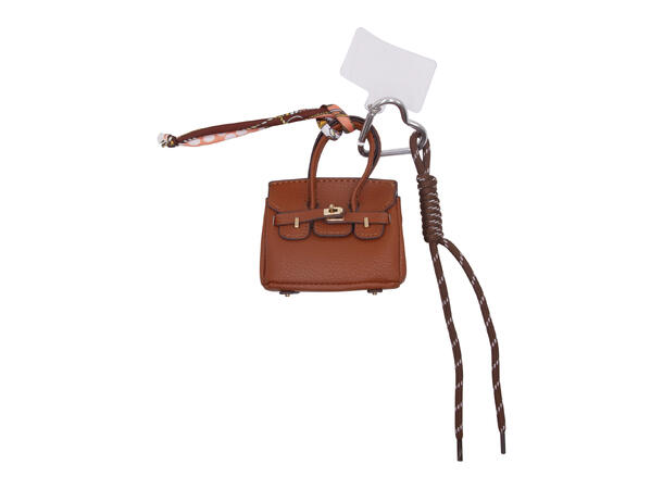 Veskepynt "veske" brun 