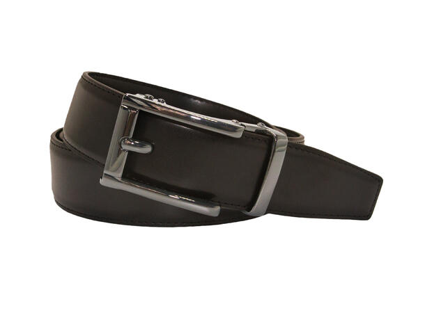 Belte herre dress brun m/black gun spenne 