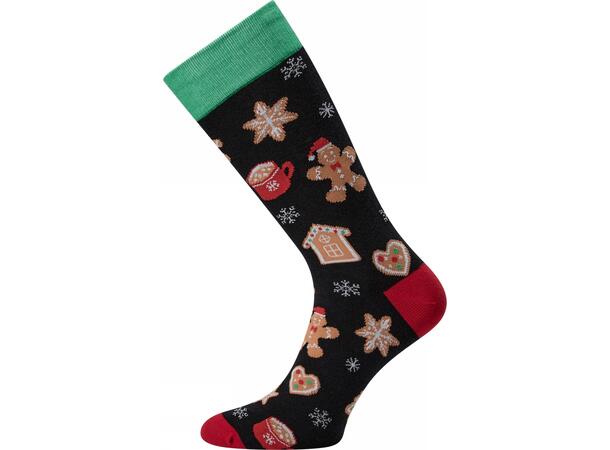 Claudio socks Gråmeleret røde stikninger 40-47 - AW25 