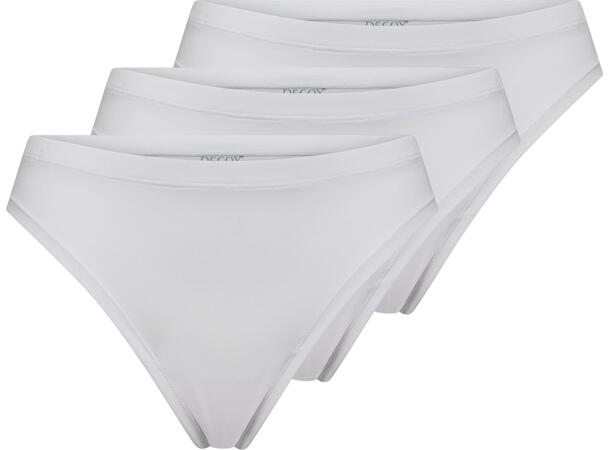 DECOY string 3-pack, bamboo White M - Noos 