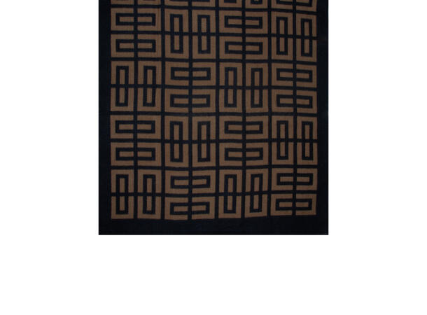 Dame skjerf mønstert 88x180 brun Høst 