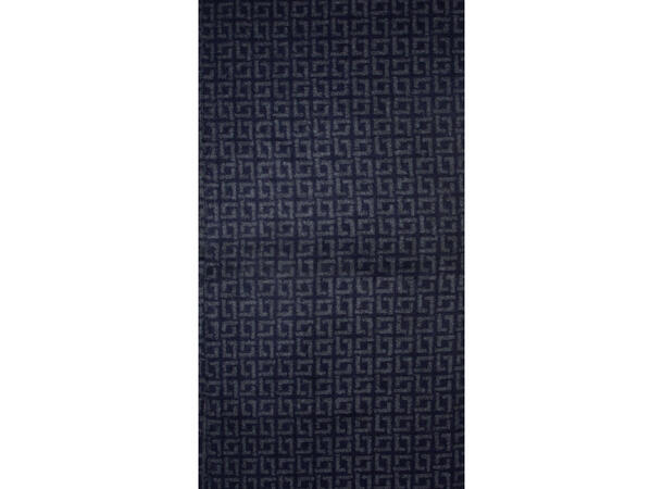 Herre skjerf mønstret 30x180 blå Høst26 