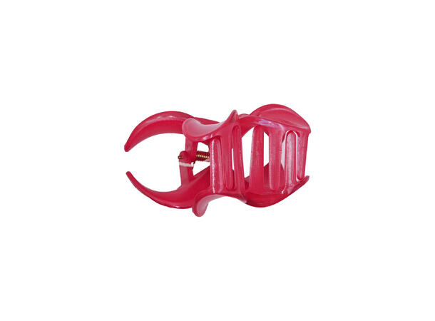 Hårklype blomst ensfarget rød 