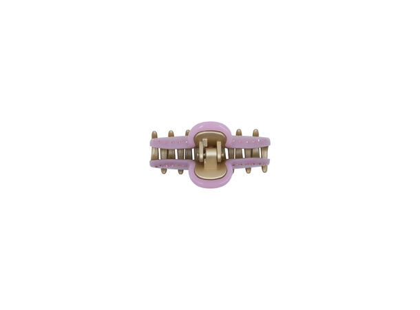 Hårklype m/enkel strass 7.5x4.5cm rosa 