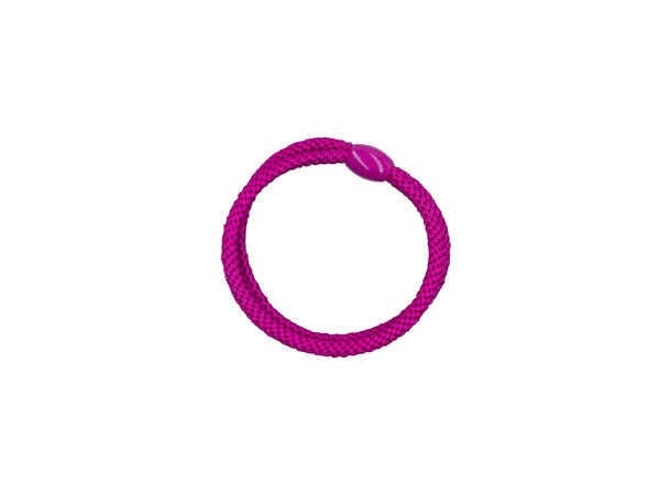 Hårstrikk dobbelt ensfarget fuksia 