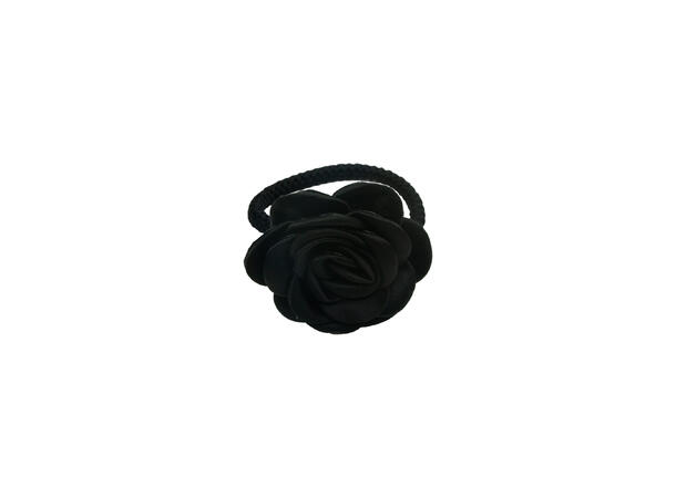 Hårstrikk m/rose sort 