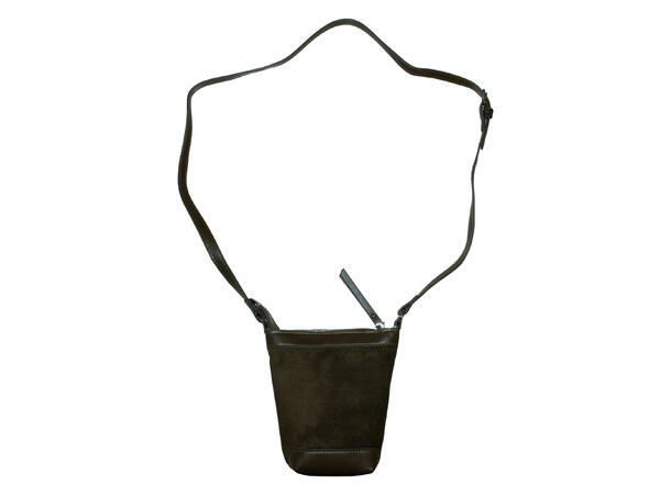 Mobilveske velvet look grønn 