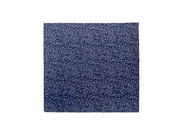 Santi silkeslips+lommetørkle mønstert* sett hengende navy 