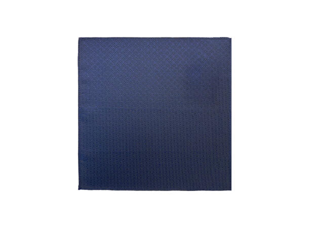 Santi silkeslips+lommetørkle mønstert sett hengende navy 