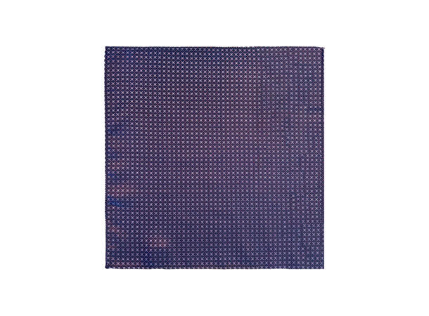 Santi silkeslips+lommetørkle mønstert sett hengende vinrød 