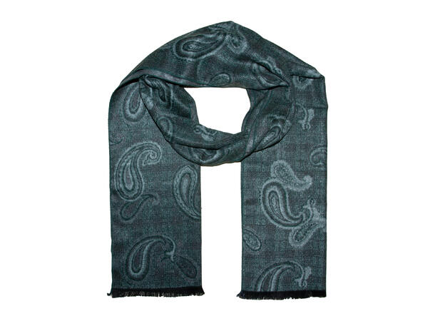 Skjerf herre paisley 35x180 grønn Høst26 
