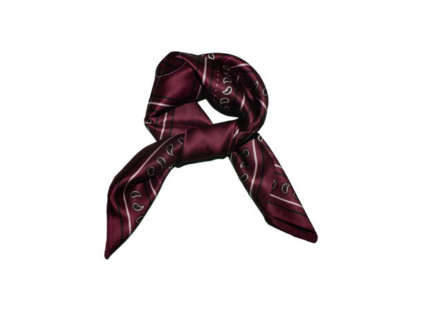 Skjerf klassisk SILKE 70x70 vinrød 