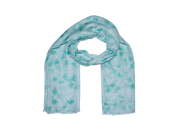 Skjerf m/blader 75x180 grønn* 