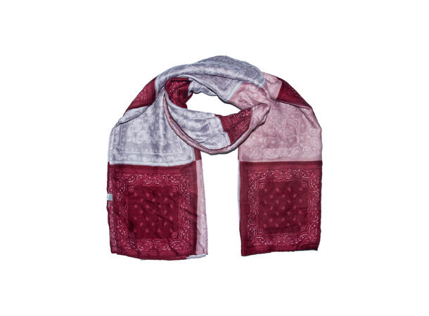 Skjerf m/firkanter 85x180 rosa* 