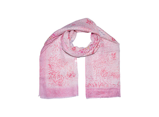 Skjerf mønstret 90x190 rosa* 