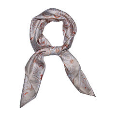 Skjerf paisley 70x70 beige