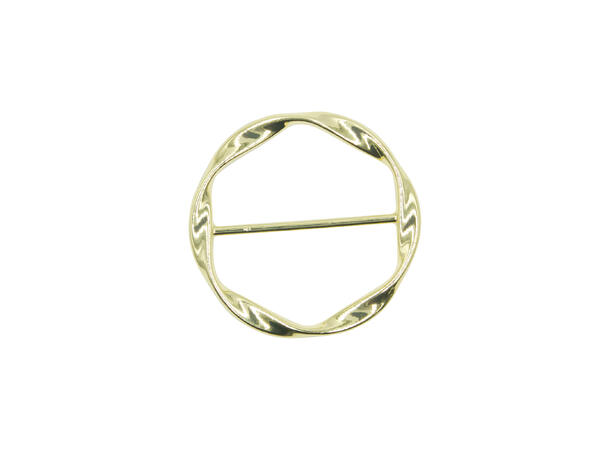 Skjerf ring "enkel design" gull 