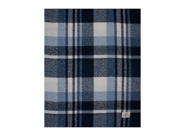 Skjerf rutet boucle look 65x180 blå Høst 