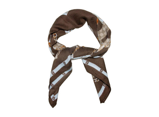 Skjerf seletøy 65x65 brun 