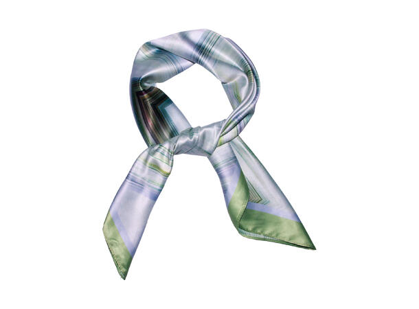 Skjerf zig zag 70x70 grønn 