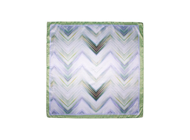 Skjerf zig zag 70x70 grønn 