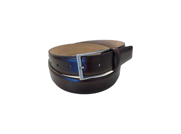 Belte Herre klassisk "glans" dress mørke brun 