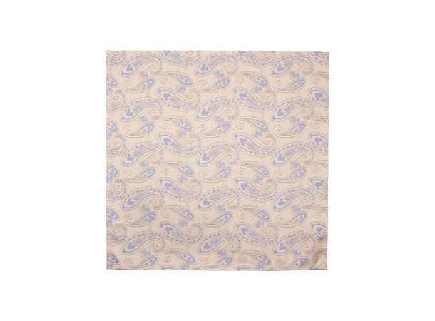 Da Vinci slips+lommetørkle mønstert sett hengende beige 