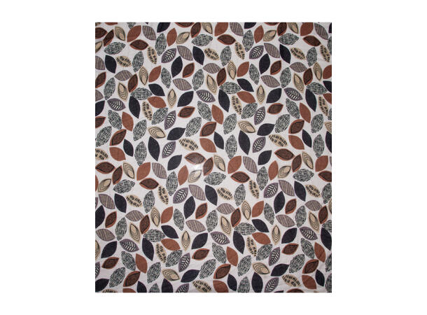 Dame skjerf m/blader 90x180 brun* 