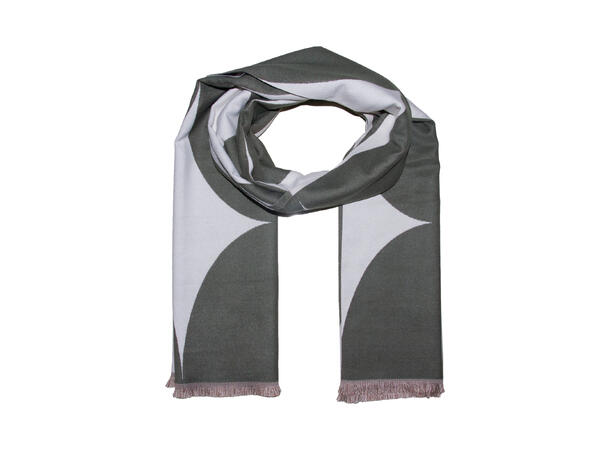 Dame skjerf m/rundinger 65x180 grønn Høst 