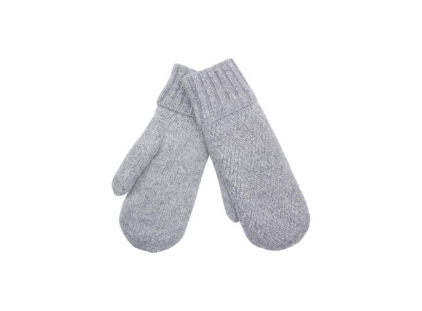 Dame vott m/mønster grå* Høst 