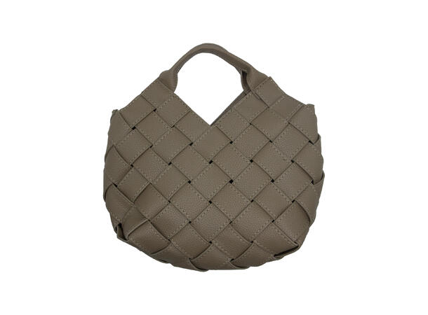 Håndveske "flettet" taupe 