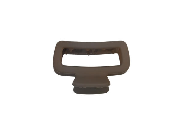 Hårklype 4,5x3cm ensfarget cognac* 