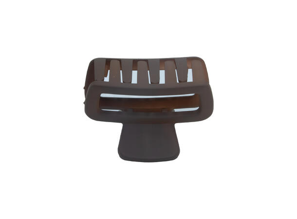 Hårklype 4,5x3cm ensfarget cognac* 