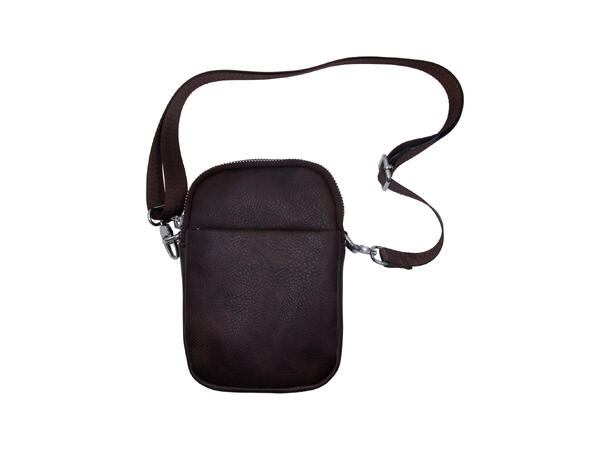 Mobilveske enkel brun 