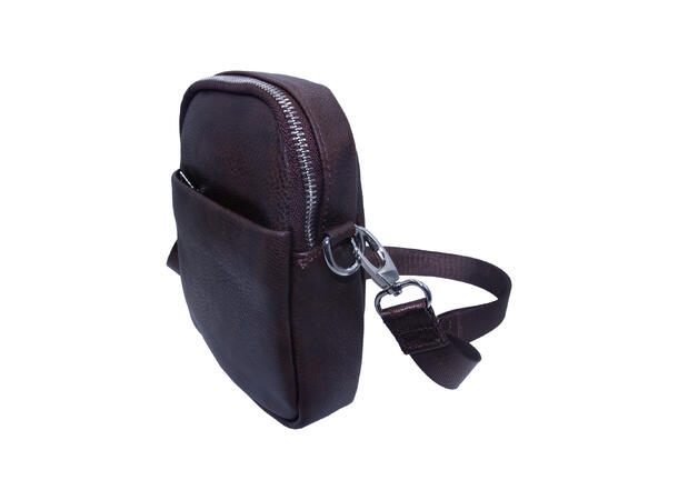 Mobilveske enkel brun 