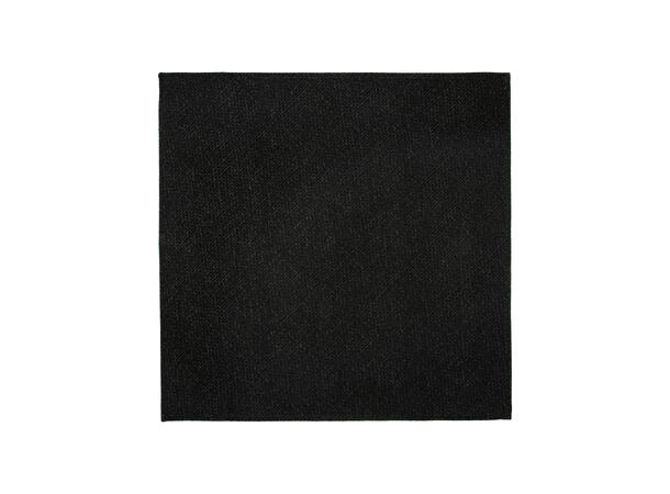 Santi 8cm silkeslips+lommetørkle mønster sett hengende sort 