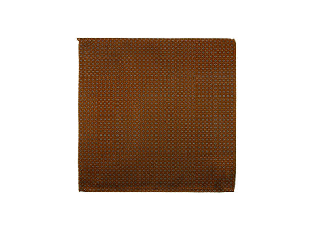 Santi 8cm silkeslips+lommetørkle sett hengende cognac 