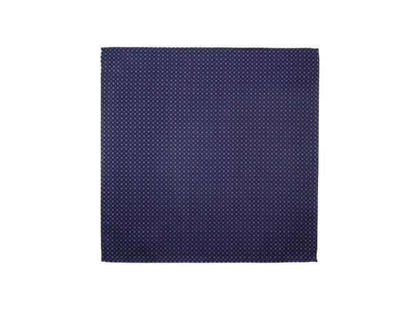 Santi silkeslips+lommetørkle mønstret* sett hengende blå 