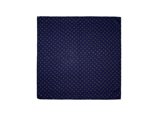 Skjerf 70x70 Navy Blomstret 
