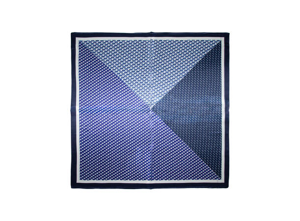 Skjerf enkelt design SILKE 70x70 navy* 