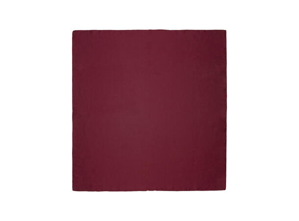 Skjerf ensfarget 70x70 VINRØD 