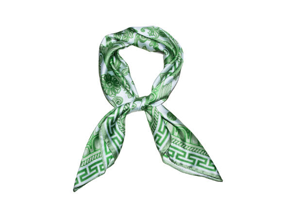 Skjerf paisley 70x70 grønn 