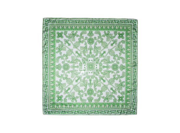Skjerf paisley 70x70 grønn 