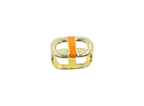 Skjerf ring liten "oval" oransje* 
