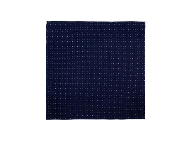 Sløyfe m/lommetørkle prikket blå 