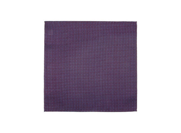 Sløyfe m/lommetørkle småmønstret plumme 