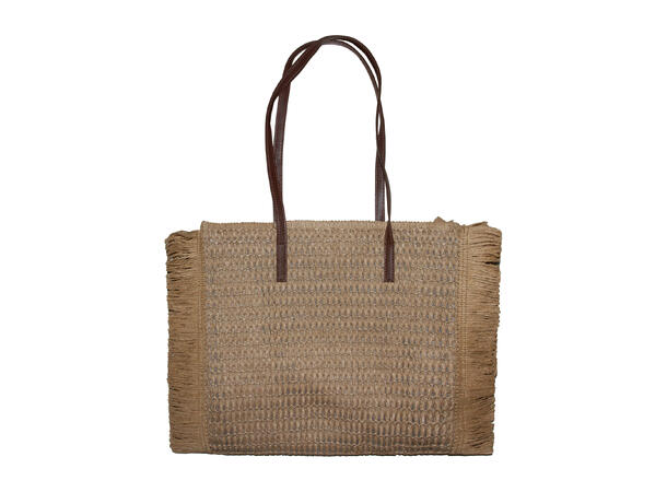 Veske "Summer" m/frynser beige SS26 